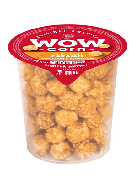 Попкорн WOWcorn у карамелі, 60г