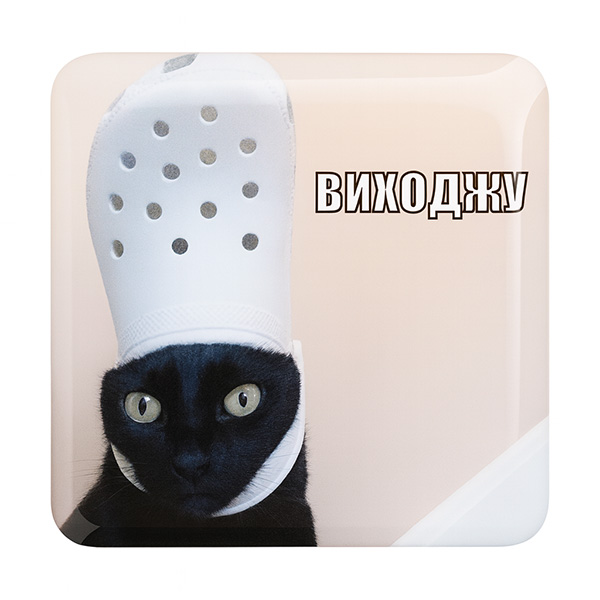 Стікер-наліпка «Виходжу»