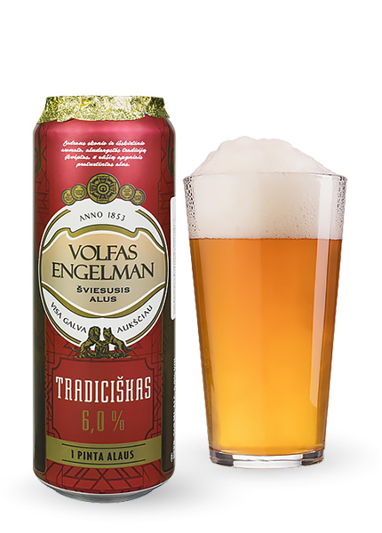 Пиво Volfas Engelman Tradiciskas 0.568л