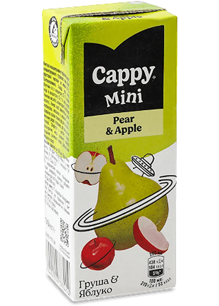 Сік Cappy mini груша і яблуко, 0.2л