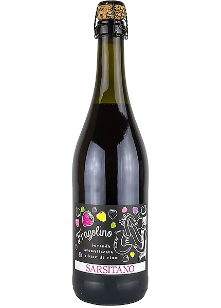 Винний напій ігристий Fragolino Sarsitano Rosso з ароматом полуниці 0.75л