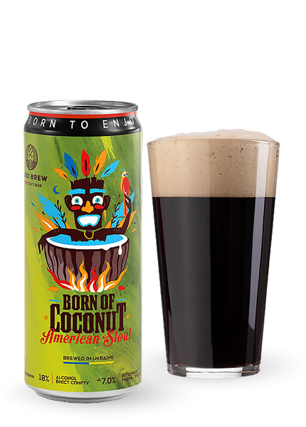 Пиво Mikki Brew Born of Coconut American Stout 0.33л
