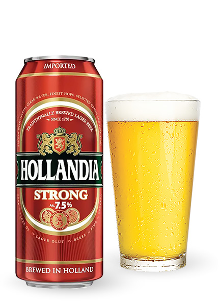 Пиво Hollandia Strong 0.5л