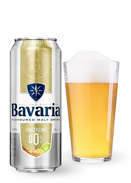 Пиво безалкогольне Bavaria Malt Ginger Lime 0.5л