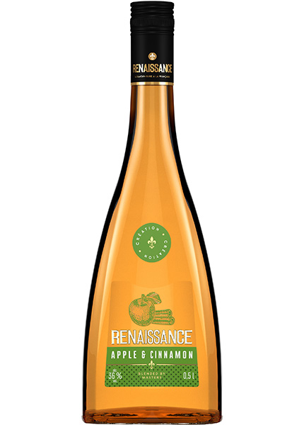 Напій алкогольний з ароматом бренді Renaissance Cinamon & Apple 0.5л