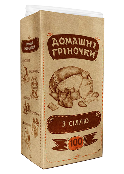 Грінки «Домашні» з сіллю, 100 г