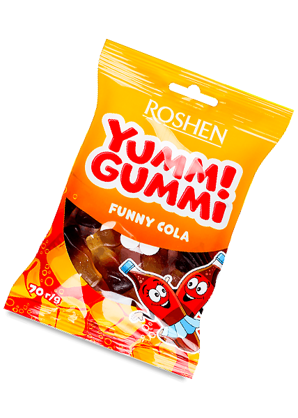Цукерки желейнi «Yummi Gummi» Funny Cola, 70г
