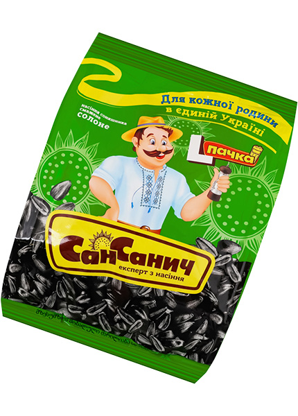Насіння соняшника смажене солоне «Сан Санич», 100г