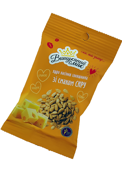 Ядро насіння соняшника «Вишуканий Смак» зі смаком сиру, 80г