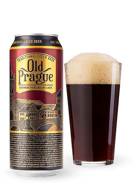 Пиво Old Prague Bohemian Dark Lager 0.5л