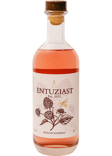 Напій спиртний Entuziast медовий дистилят meadGIN Raspberry 0.5л