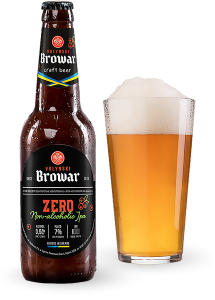 Пиво безалкогольне Volynski Browar ZERO 0.35л