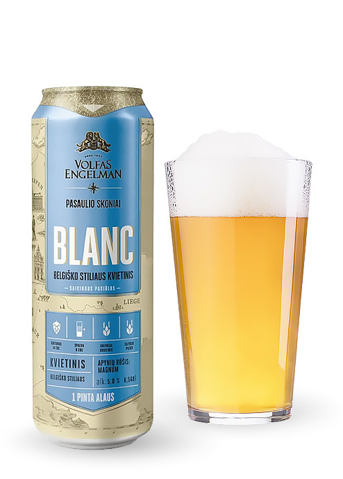 Пиво Volfas Engelman BLANC 0.568л