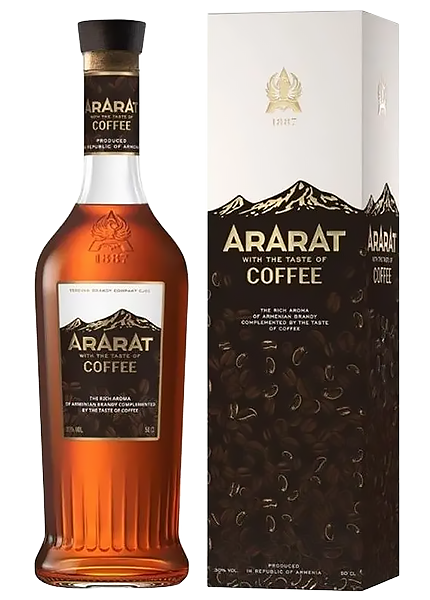 Міцний алкогольний напій Ararat Coffee 0.5л в коробці