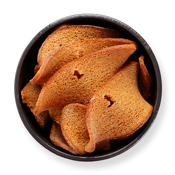 Сухарі житньо-пшеничні «Хвилясті» зі смаком смаженого стейку, 75г