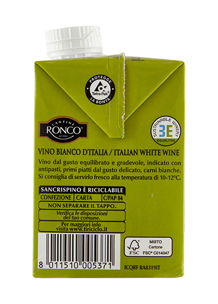 Вино Cantine Ronco Sancrispino Bianco d'Italia 0.5л