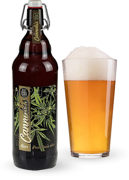 Пиво Cannabis Semi-Dark 1л