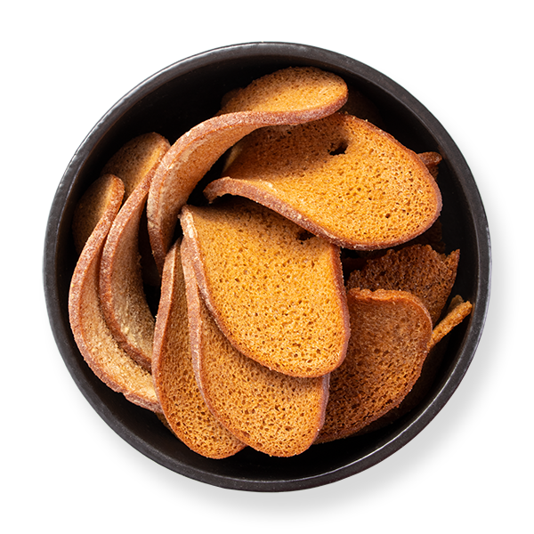 Сухарі житньо-пшеничні «Хвилясті» зі смаком часнику, 75г