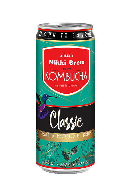 Напиток безалкогольный «Mikki Brew Kombucha Classic» 0.33л