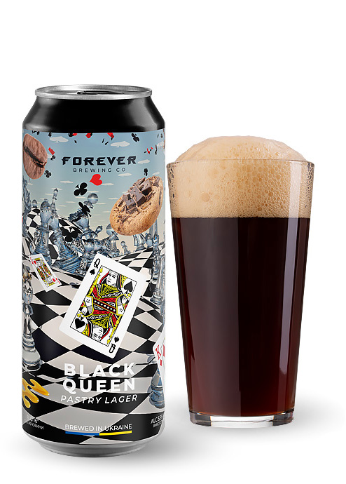 Пиво Forever Black Queen Pastry Lager 0.5л