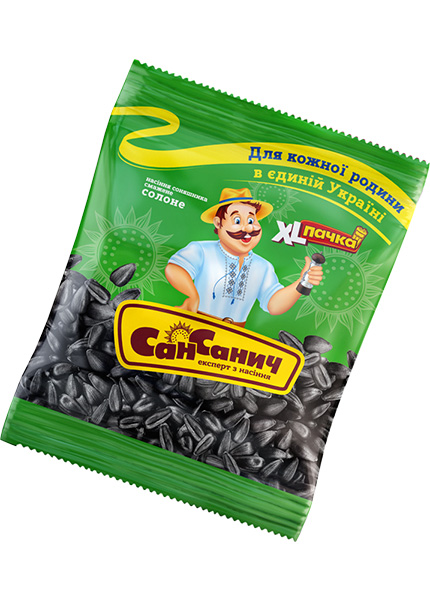 Насіння соняшника смажене солоне «Сан Санич», 155г