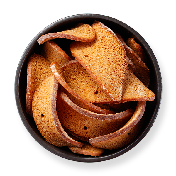 Сухарі житньо-пшеничні «Хвилясті» зі смаком хрону, 75г