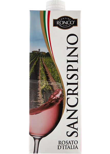Вино Cantine Ronco Sancrispino Rosato d'Italia 1л