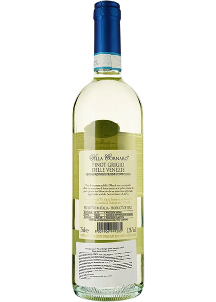 Вино Villa Cornaro Pinot Grigio Delle Venezie 0.75л