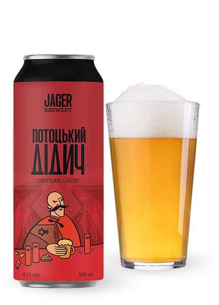 Пиво Jager «Потоцький Дідич» 0.5л