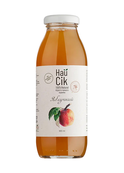 Сік «Найсік» яблучний неосвітлений пастеризований 0.3л