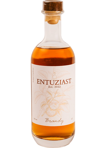 Напій спиртний Entuziast медовий дистилят Honey Spirit Apple 0.5л