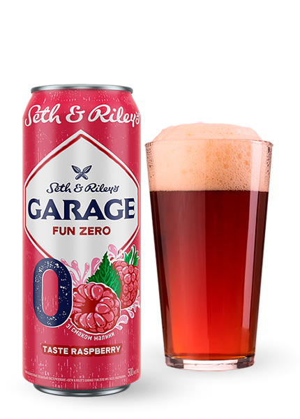 Пиво безалкогольне Seth&Riley's Garage Fun Zero №0 Raspberry 0.5л