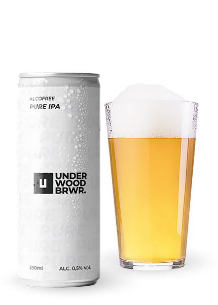 Пиво безалкогольне Underwood Pure IPA 0.33л