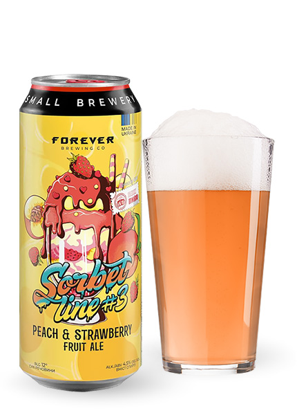 Пиво Forever Sorbet Line #3 Peach & Strawberry 0.5л