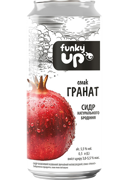 Сидр «Funky Up Гранат» 0.5л