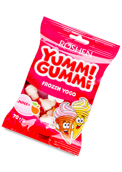 Цукерки желейнi «Yummi Gummi» Frozen Yogo, 70г