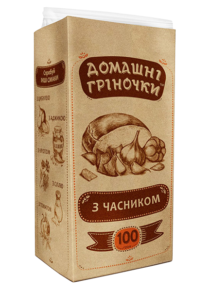 Грінки «Домашні» з часником, 100 г