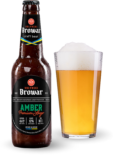 Пиво Volynski Browar «Amber» 0.35л