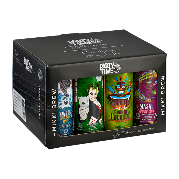 Набір пива Volynski Browar «Mikki Brew Party Time» 0.33л х 12шт