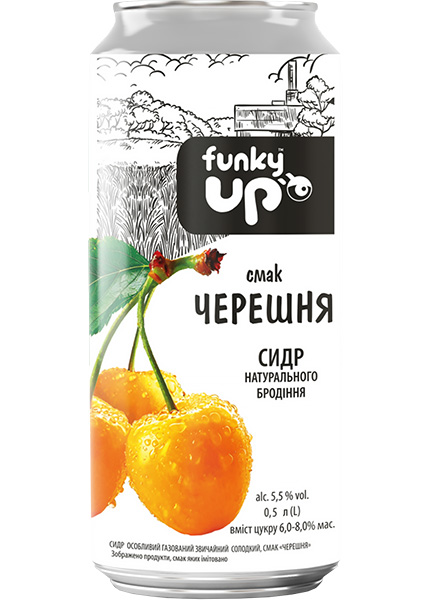 Сидр «Funky Up Черешня» 0.5л