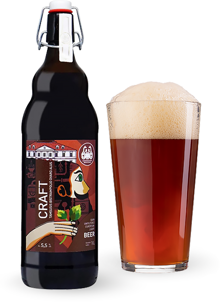 Пиво Bistrampolio Craft Dvaro Tamsusis 1л