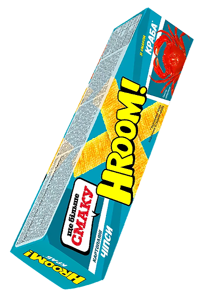 Чипси «Hroom» зі смаком краба, 50г