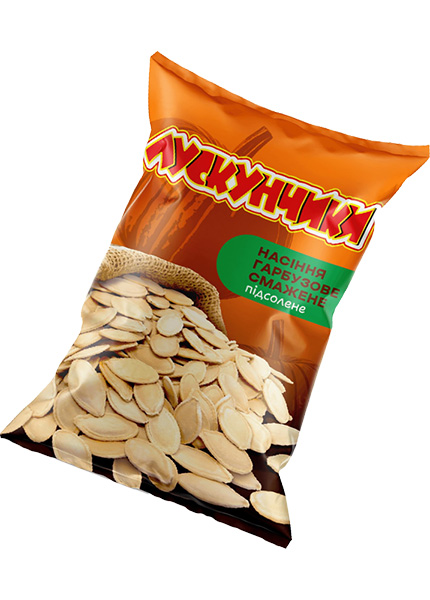 Насіння гарбузове «Лускунчики» смажене підсолене, 50г