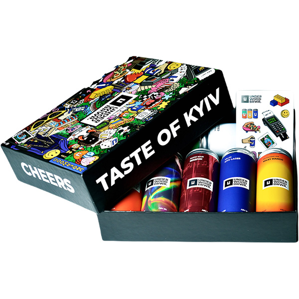 Набір пива Underwood Taste of Kyiv 0.33л x 7шт