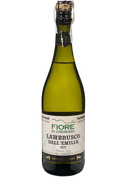 Вино напівігристе Fiore di Cremona Lambrusco Dell`Emilia IGT Bianco Secco 0.75л