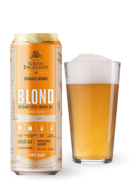 Пиво Volfas Engelman BLOND 0.568л