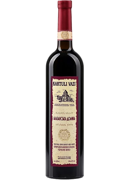 Вино Kartuli Vazi «Алазанська долина» червоне 0.75л