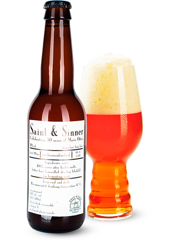 Пиво De Molen «Saint & Sinner» світле нефільтроване 6.1°