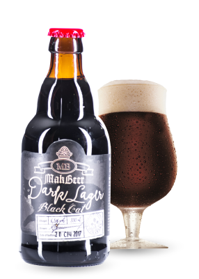 Пиво MakarBeer «Черный Лагер» темное фильтрованное 6.5°