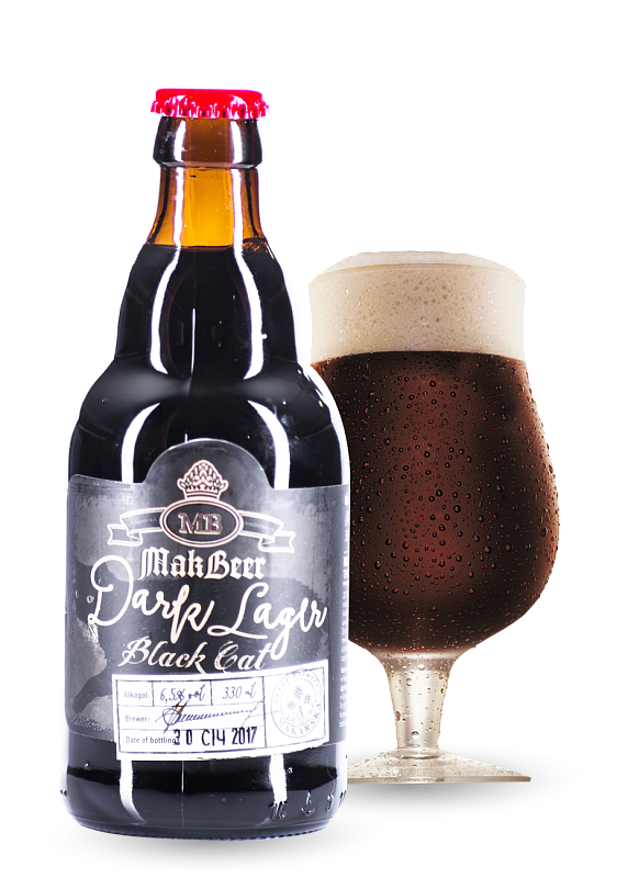 Пиво MakarBeer «Чорний Лагер» темне фільтроване 6.5°